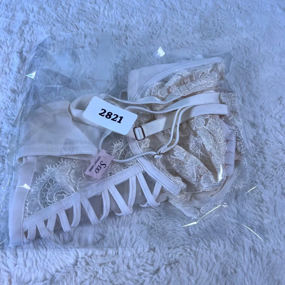 Victorias‎ Secret Dream Angels White Lace Up Corset Bra Top S-DD 11244423 NWT
